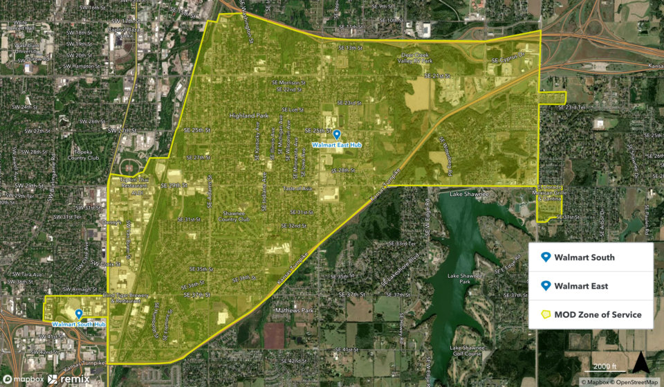 MOD Topeka designated South East zone