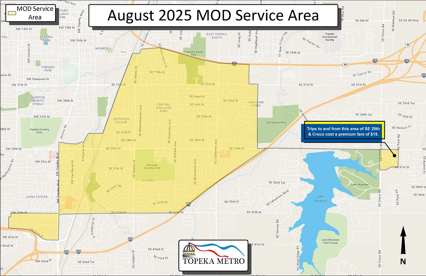 MOD Topeka designated South East zone